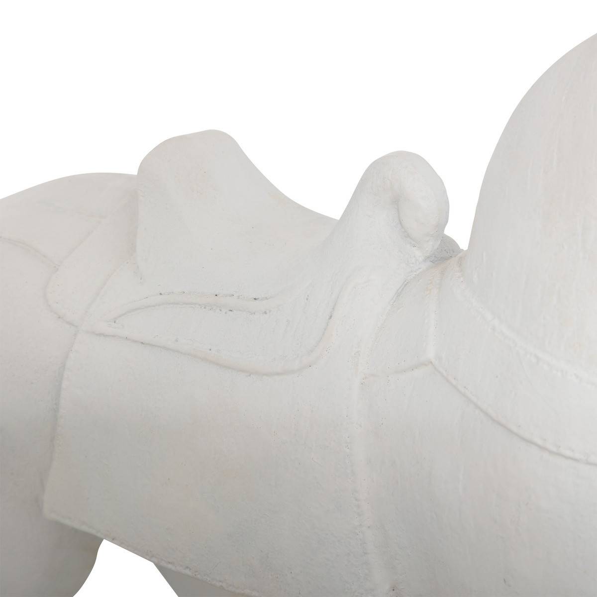 Objet décoratif Cheval Blanc en résine H 34 cm - Image 3