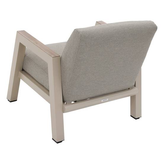 Hesperide - Fauteuil de salon de jardin "Axiome" argile aluminium et texaline et polyester Hespéride - Image 3