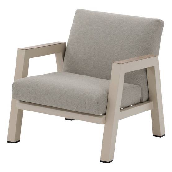 Hesperide - Fauteuil de salon de jardin "Axiome" argile aluminium et texaline et polyester Hespéride - Image 1