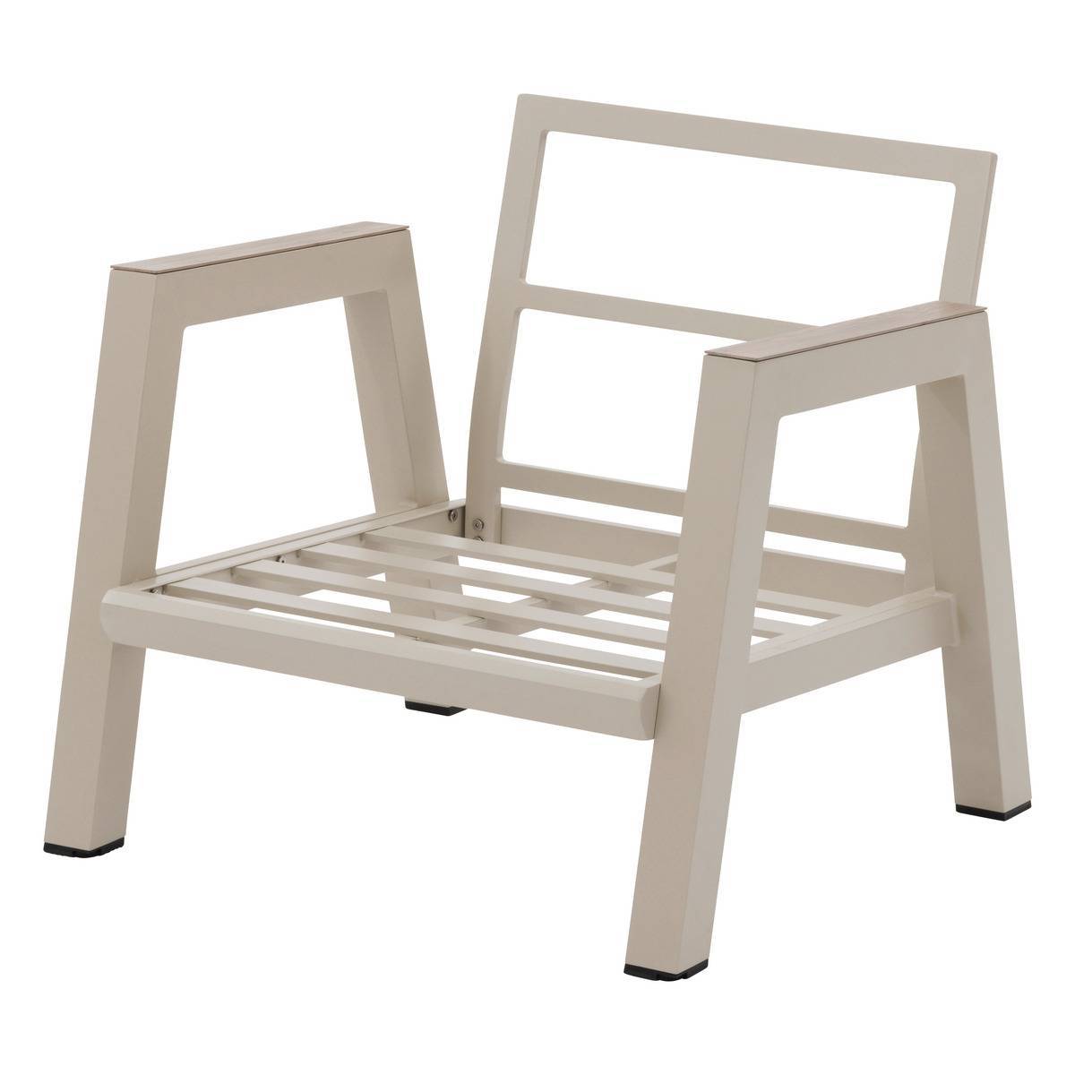 Hesperide - Fauteuil de salon de jardin "Axiome" argile aluminium et texaline et polyester Hespéride - Image 2
