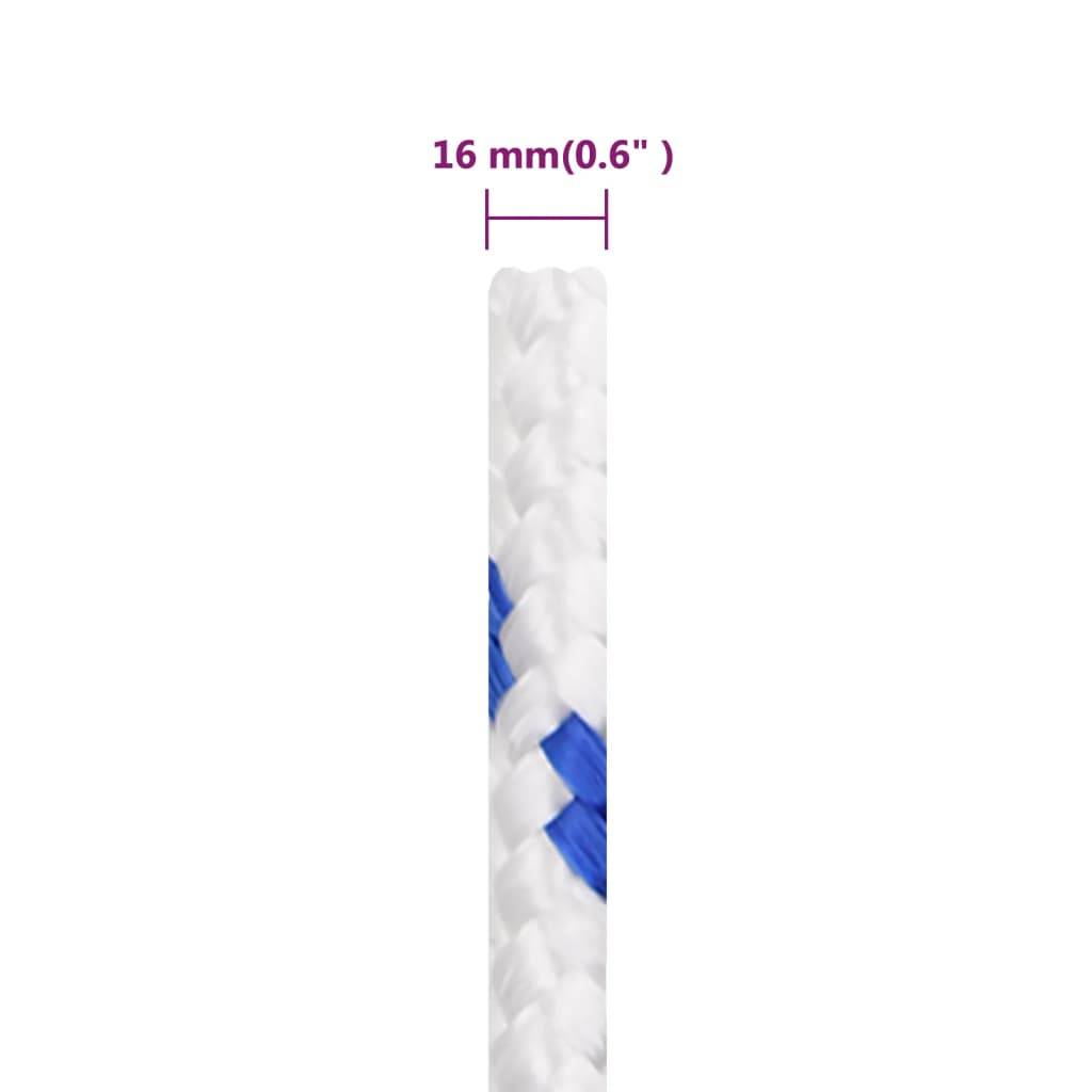 Corde de bateau Blanc 16 mm 25 m Polypropylène Maison Chic - Image 6
