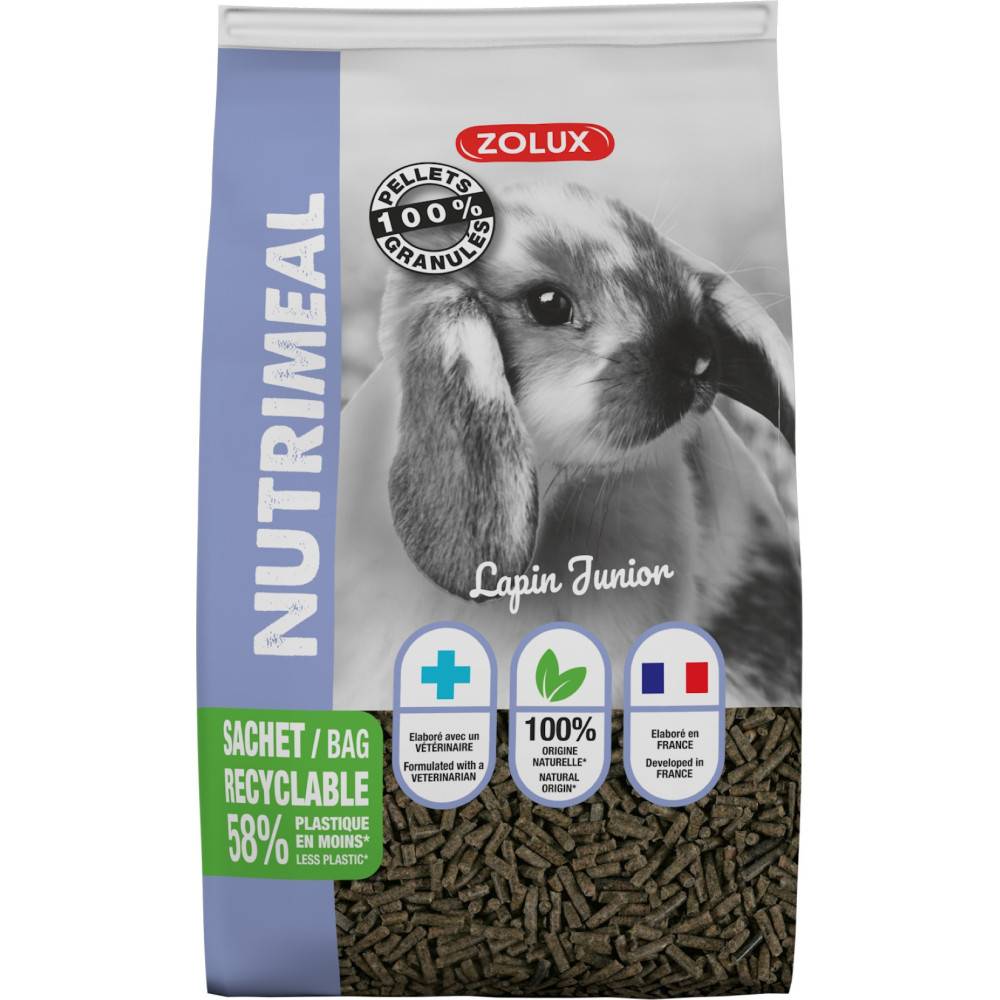 Zolux - zolux - Pellets Granulés lapin nain junior ( moins de 6mois) nutrimeal 2,5Kg - Image 2