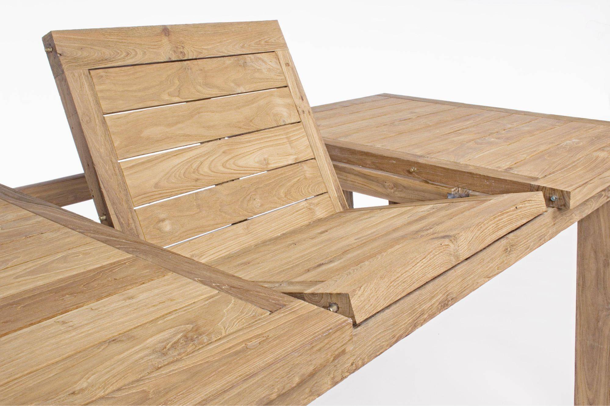 Autre - Table de jardin extensible en teck recyclé L160/220 - SAINT MALO - Image 10