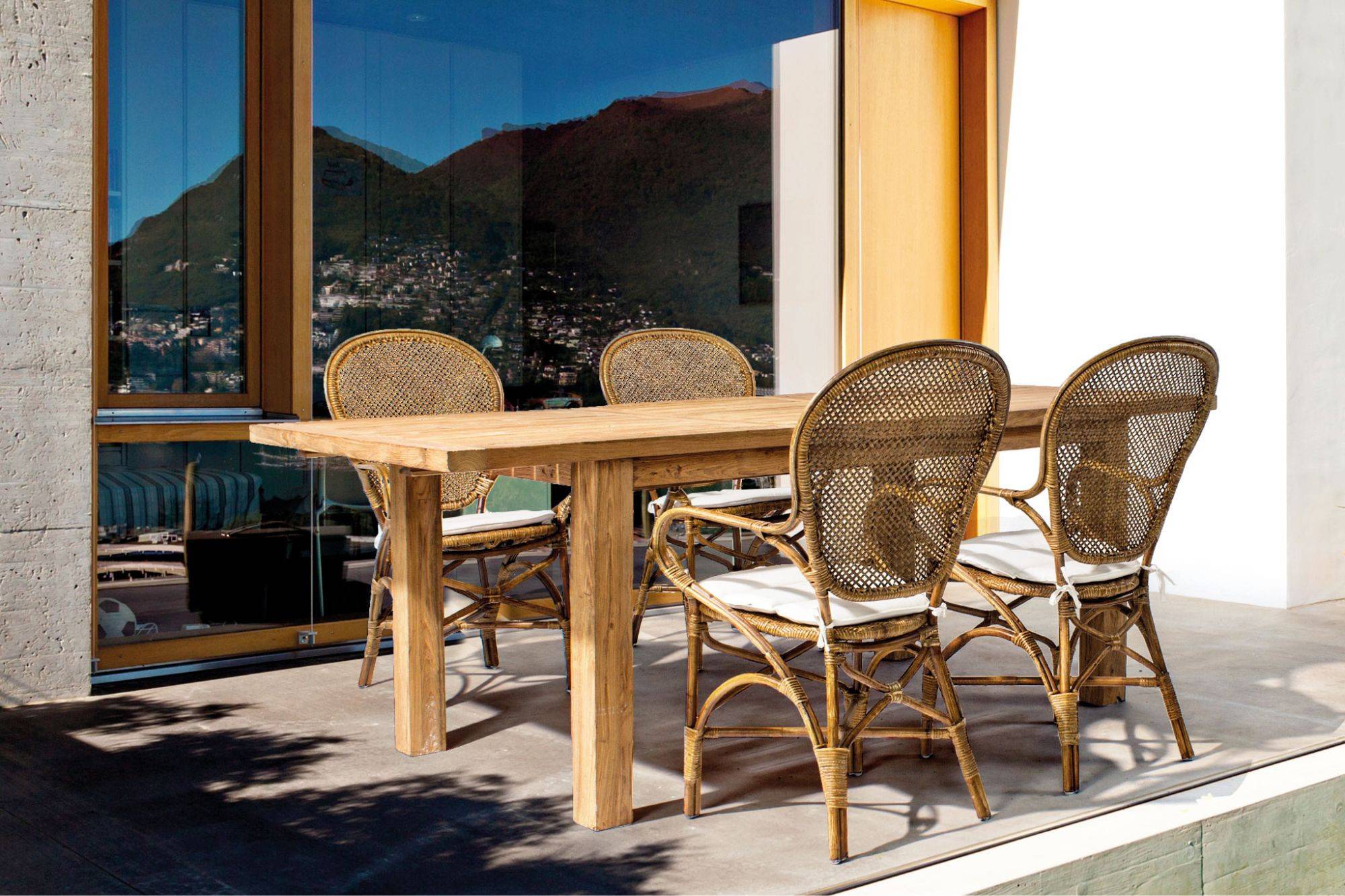 Autre - Table de jardin extensible en teck recyclé L160/220 - SAINT MALO - Image 3