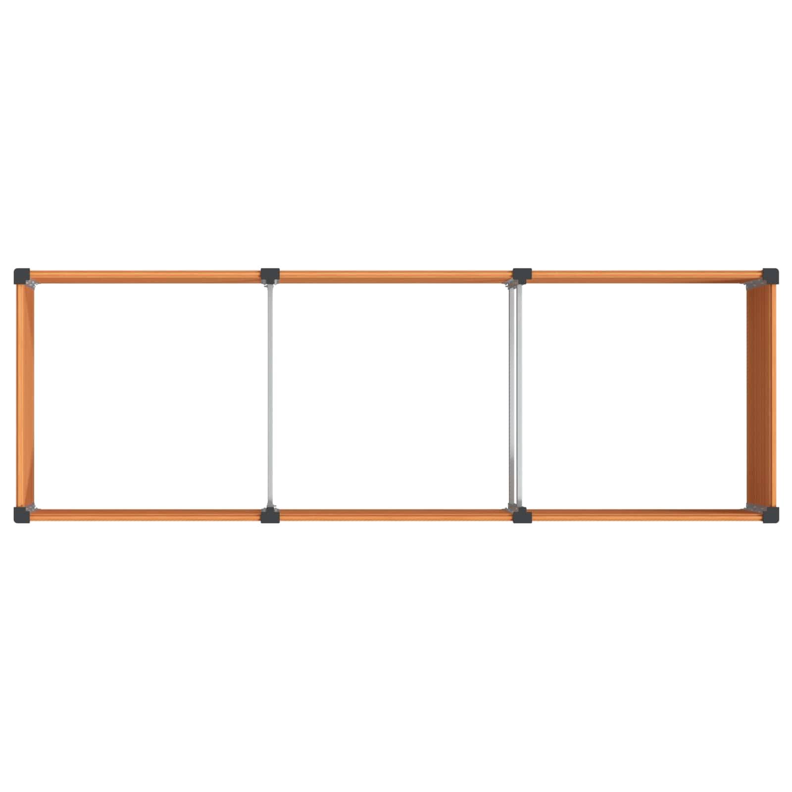 ComfortXL - Jardinière Surélevée WPC Aluminium Culture Légumes Fleurs 300x100x54cm Marron - ComfortXL Outdoor Living - Image 5
