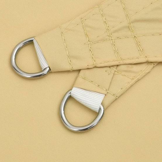 Voile d'ombrage polyester oxford sable 3,6 x 3,6 x 3,6 cm - PANGIVO - Image 5