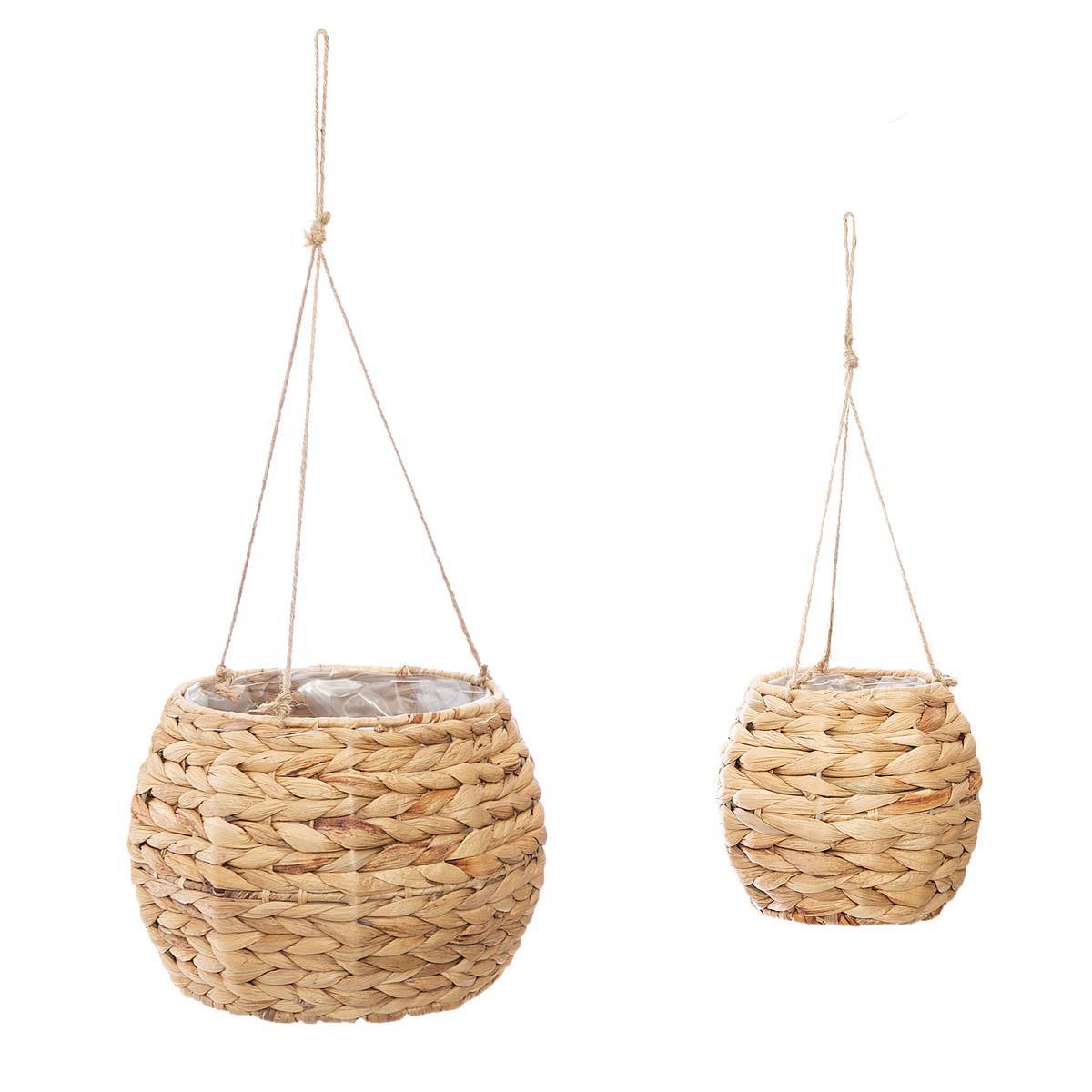 Atmosphera - Set de 2 pots suspendus "Hya" jacinthe d'eau - Atmosphera Créateur d'intérieur - Image 1