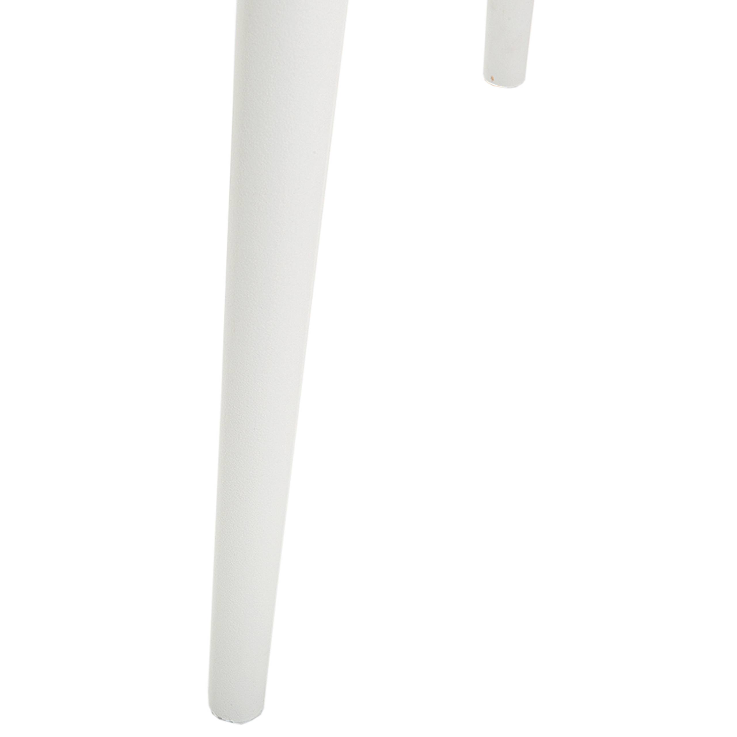 Beliani - Chaise d'Intérieur et d'Extérieur en Plastique Blanc Empilable et Résistante pour Salon Salle à Manger ou Jardin au Style Moderne Beliani - Image 6
