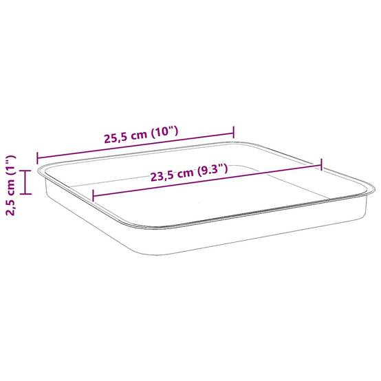 ComfortXL - Lot de 24 pots carrés plastique terrasse balcon drainage intégré 33x33x26cm rouge - ComfortXL Outdoor Living - Image 10