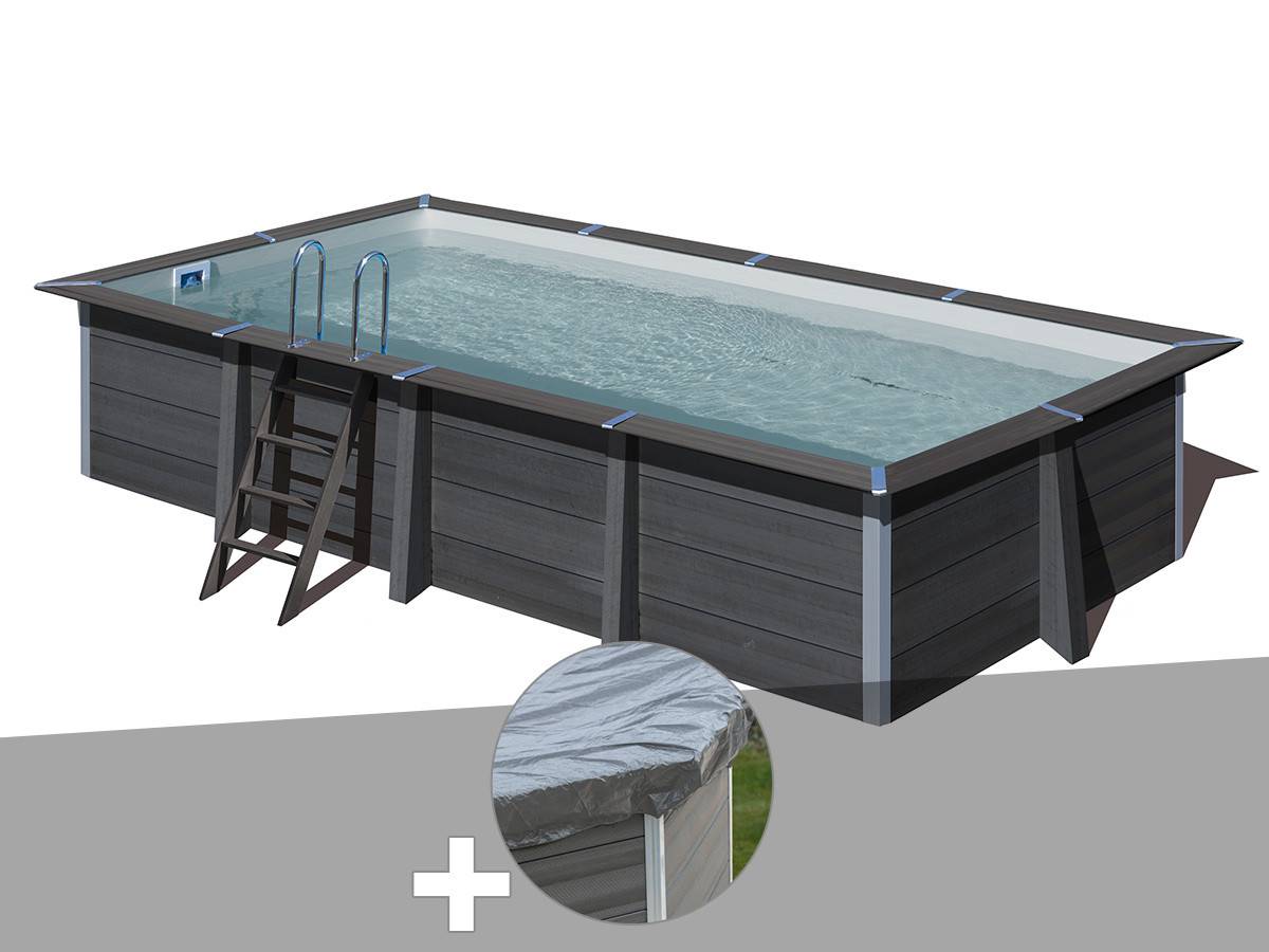 Gré - Kit piscine composite Gré Avant-Garde carrée 5,95 x 3,15 x 1,26 m + Bâche hiver - Image 2