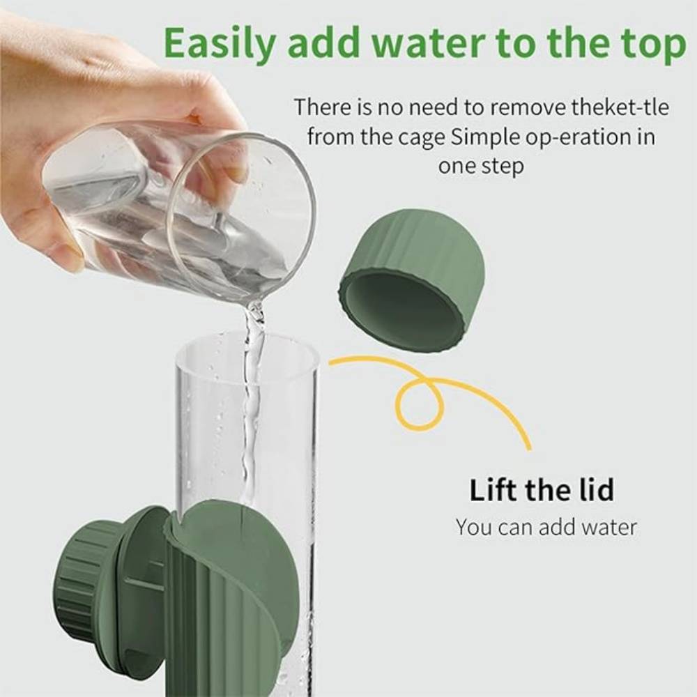 DtopbuyAge - Distributeur D'eau Automatique Vert 280 Ml Pour Oiseaux DtopbuyAge - Image 4