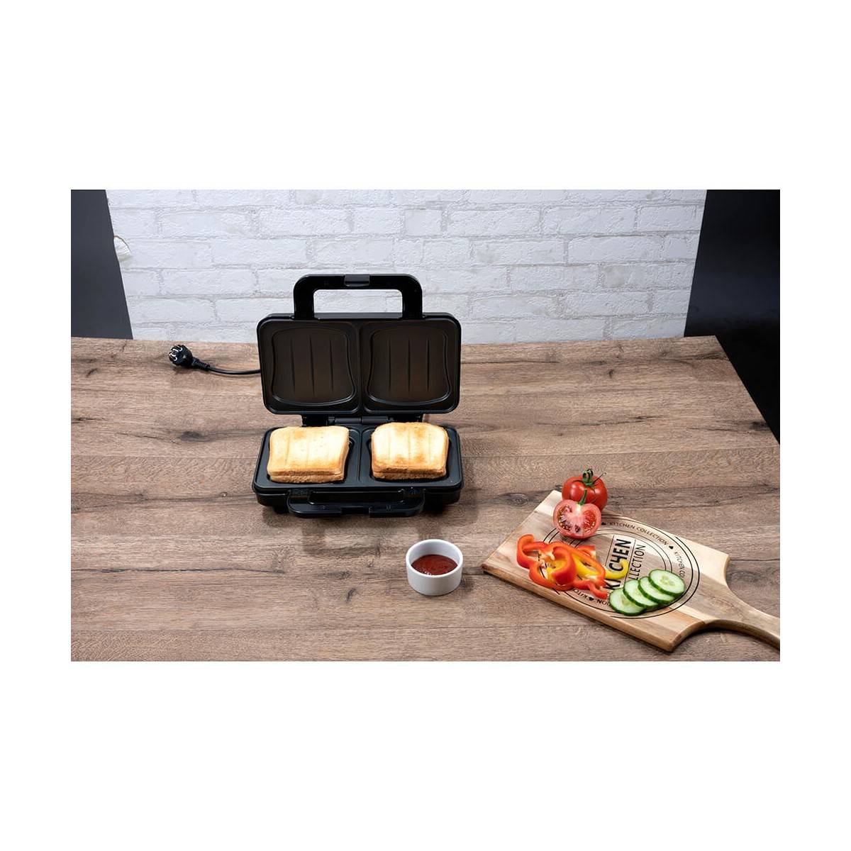 Alpina - Appareil à croque monsieur 900W Plaque anti-adhésive ALPINA - Image 6