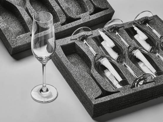 Lot de 6 Verres à champagne en Cristallin (cristal sans plomb) "LAGOM", Bjorn - Image 6