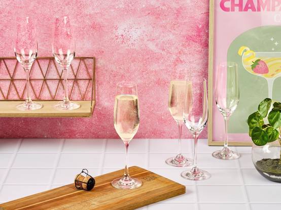 Lot de 6 Verres à champagne en Cristallin (cristal sans plomb) "LAGOM", Bjorn - Image 2