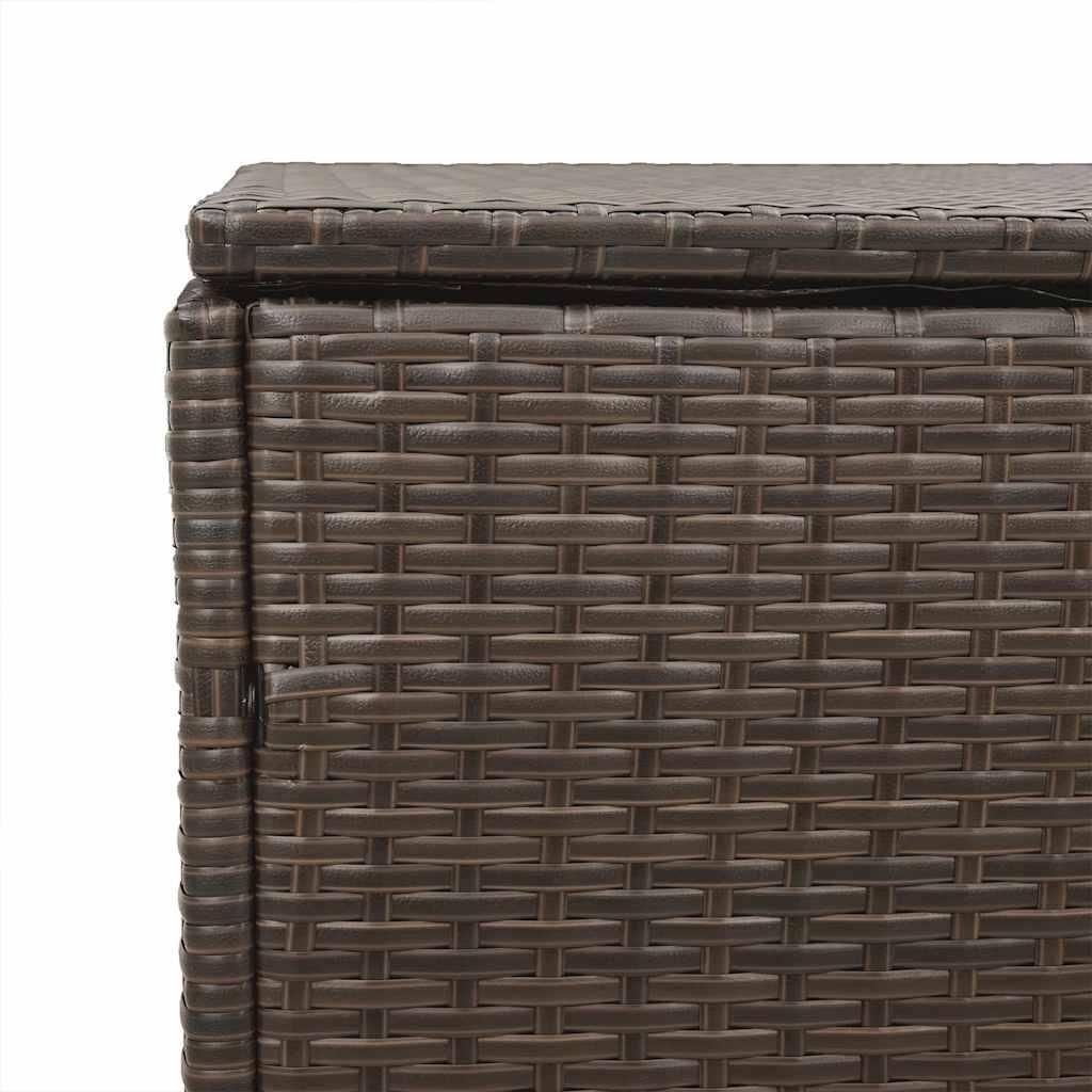 PANGIVO - Coffre de jardin résine tressée marron 220 x 50 x 58 cm - PANGIVO - Image 8