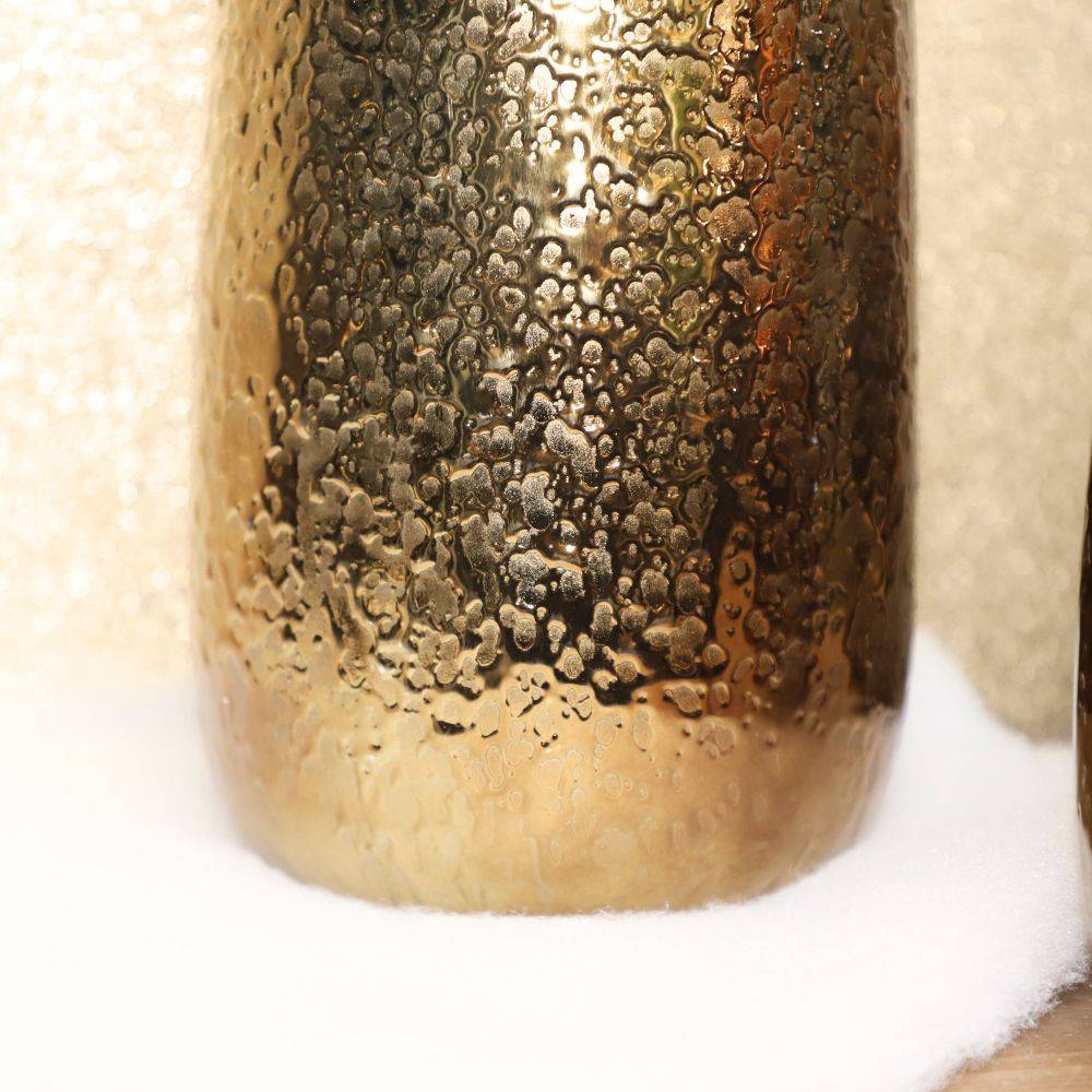 Vase en céramique doré 16.5 x 45cm Chemin de campagne - Image 6