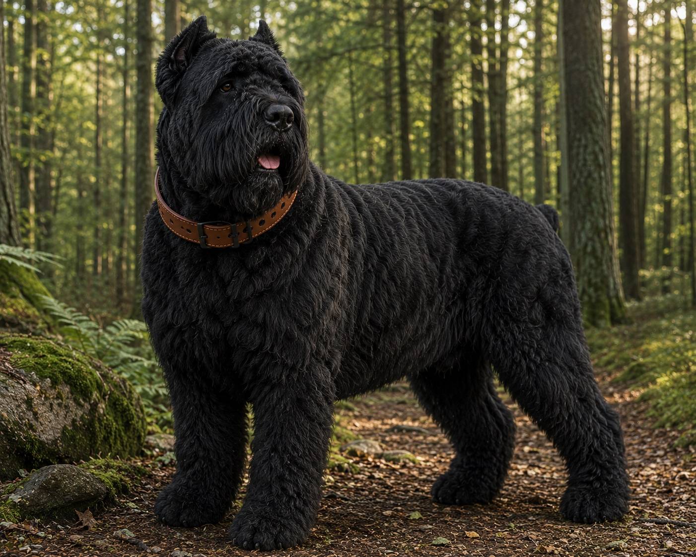 Eden - Collier Chien Montana en cuir marron XXL 53-63cm 40mm - Image 2
