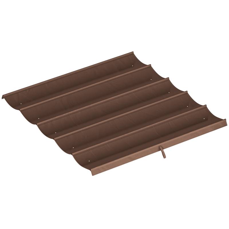 Toile de Rechange Pergola Rétractable Polyester Café 250x255cm - ComfortXL Outdoor Living