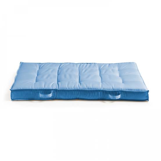 Oviala - Coussin pour palette matelassé bleu 120 x 80cm Cuzco - Oviala - Image 2