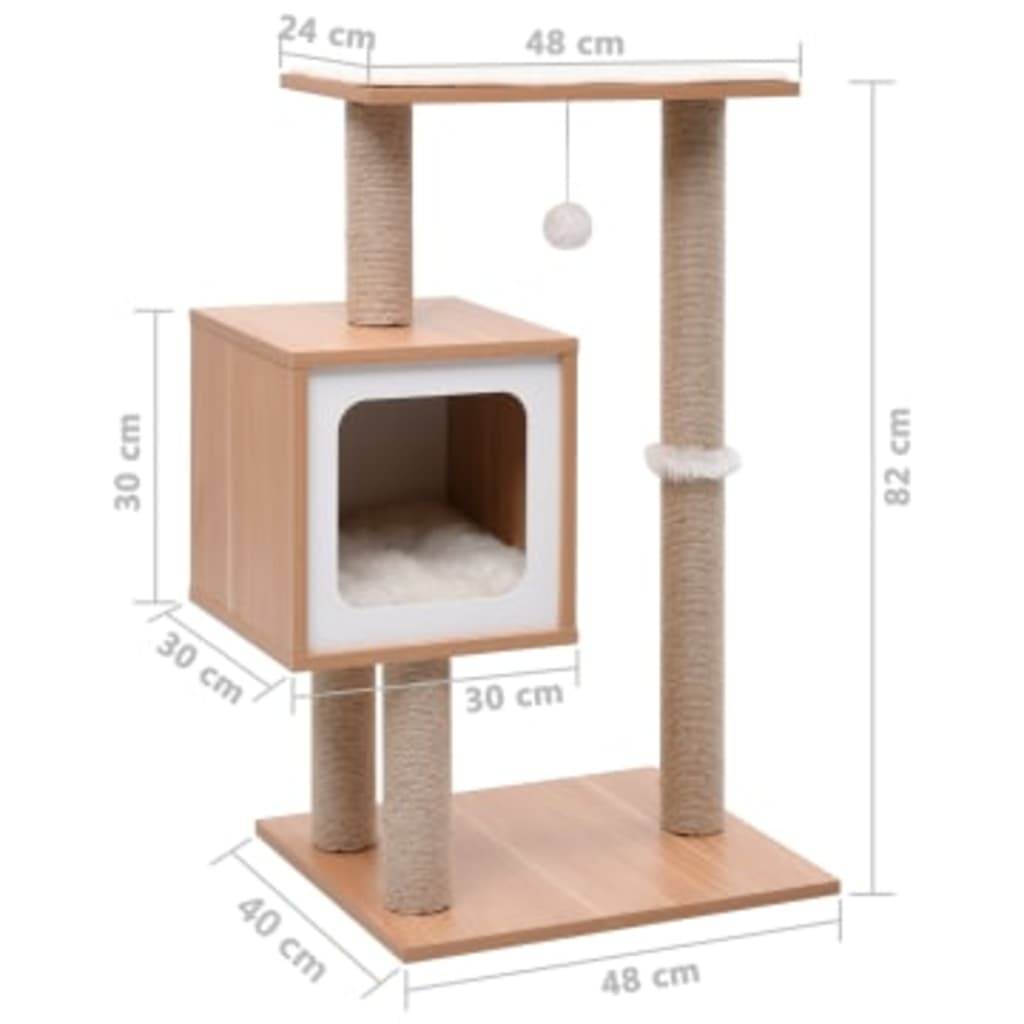 Vidaxl - Arbre à chat avec tapis à gratter en sisal 82 cm vidaXL - Image 2