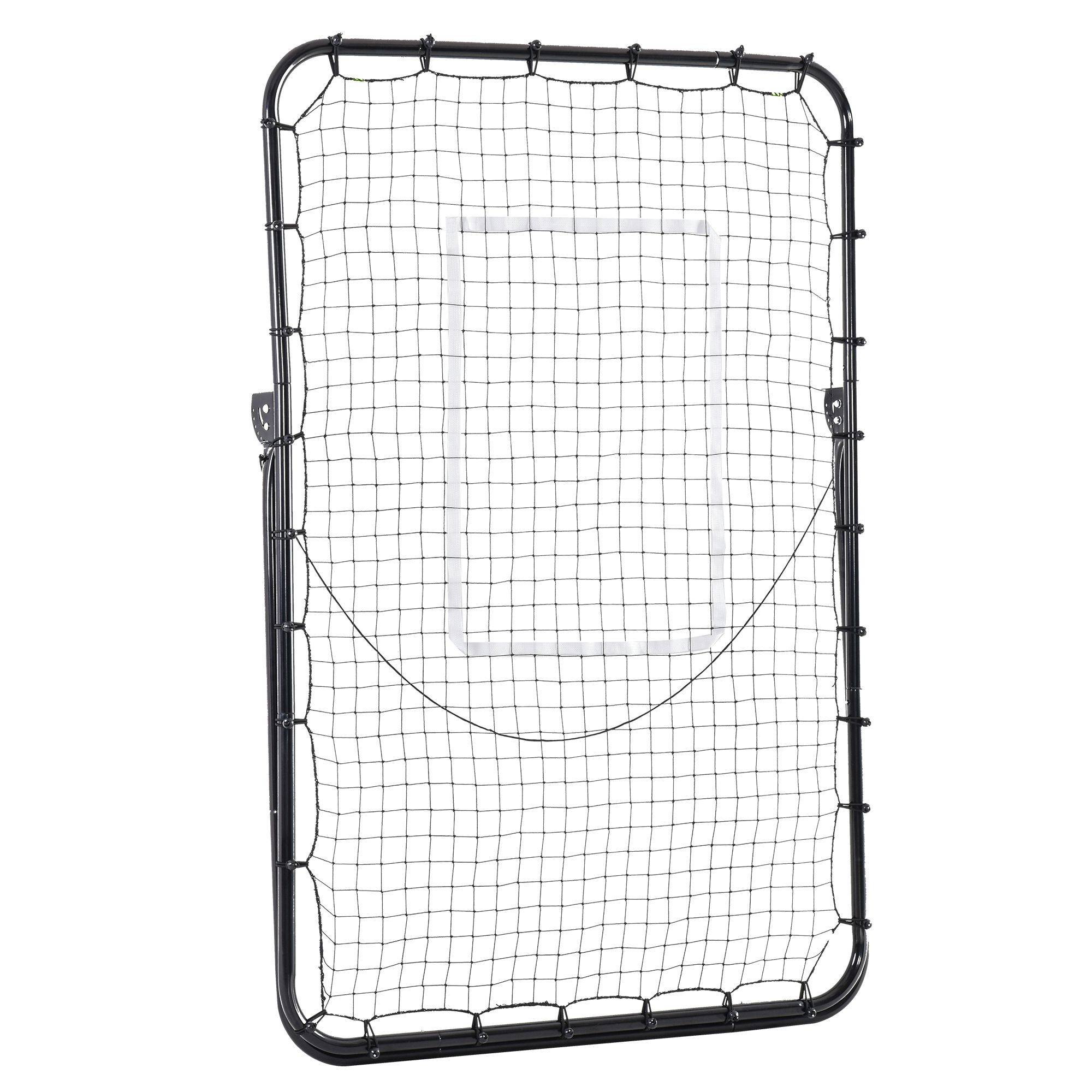 Filet de rebond pour football, angle et hauteur réglables, rebondisseur, noir - Image 9