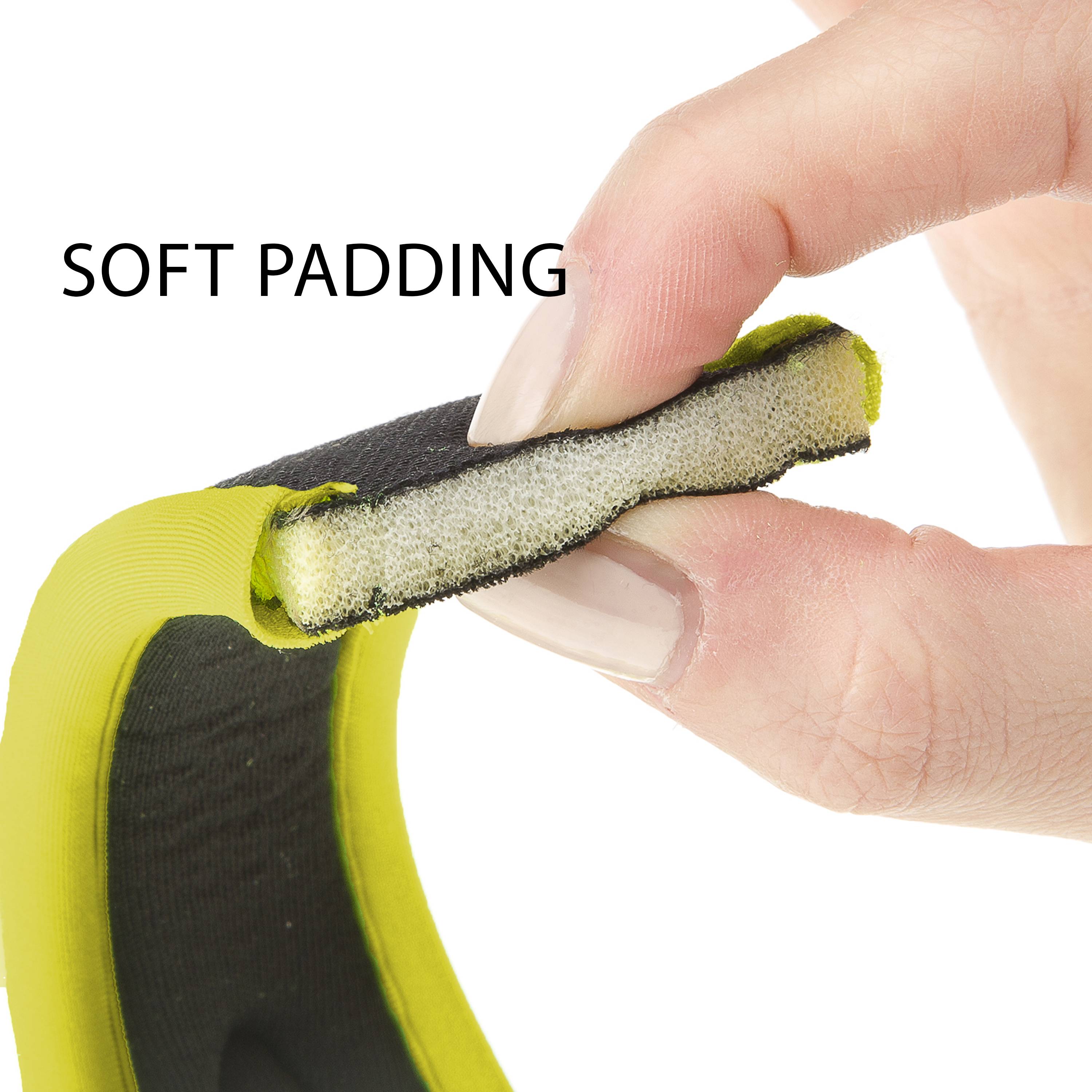 Ferplast - Ferplast laisse pour chien ERGOFLUO, laisse pour chien taille moyenne, poignée ergonomique rembourrée, nylon. Taille 120 cm, Jaune - Image 5