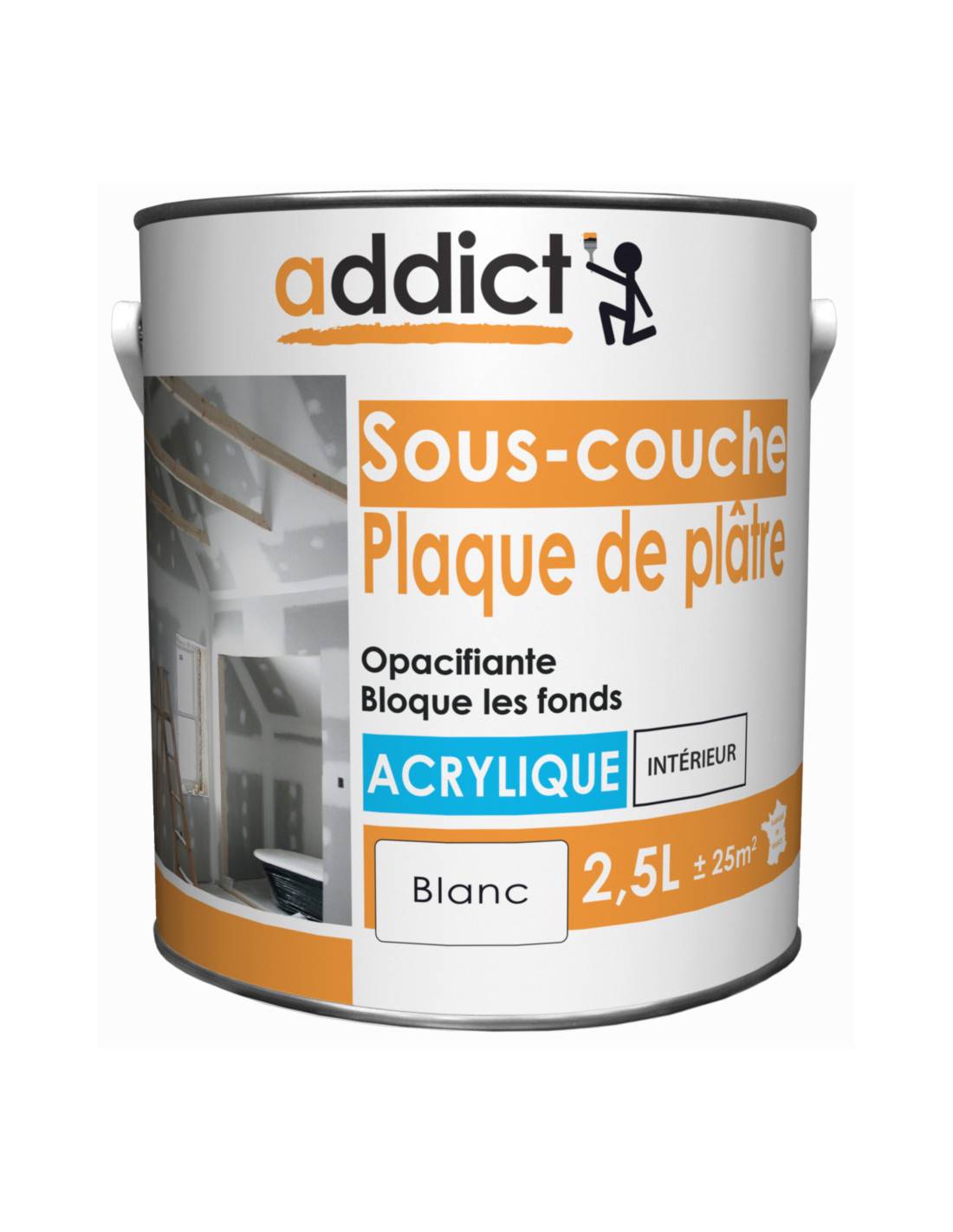 Sous-couche Acrylique Addict 2.5l Adhérence Optimale Surfaces Difficiles - Addict - Image 1
