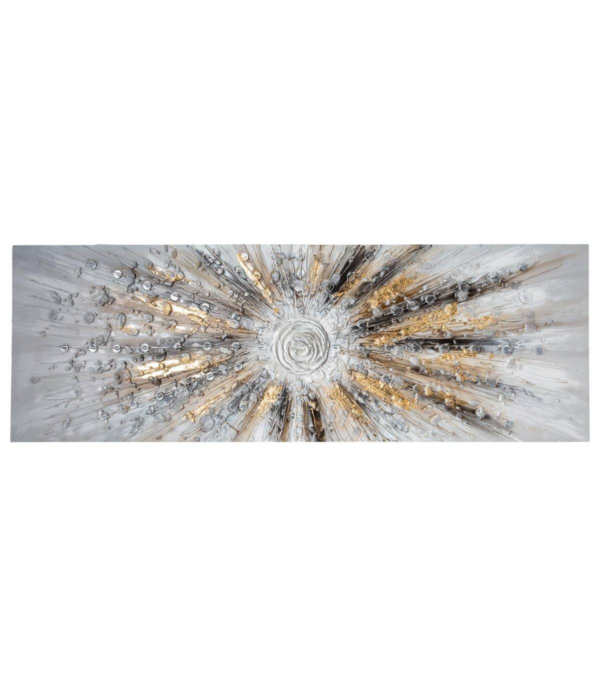 Tableau Toile murale Peinture en relief Soleil 150 x 50 cm - Image 1