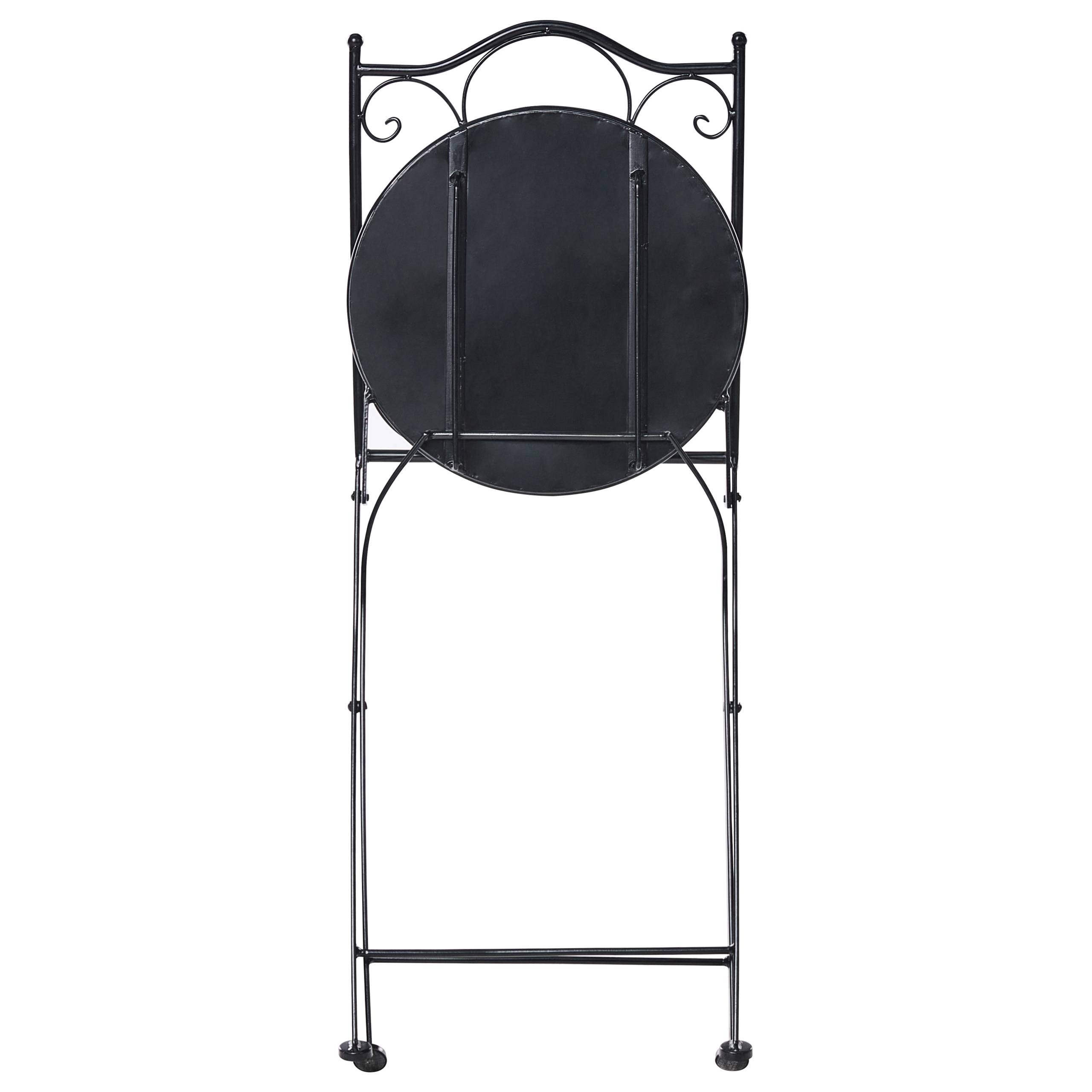 Beliani - Chaise de jardin Métal Blanc cassé CARONA - 40x45x90- Beliani - Image 9