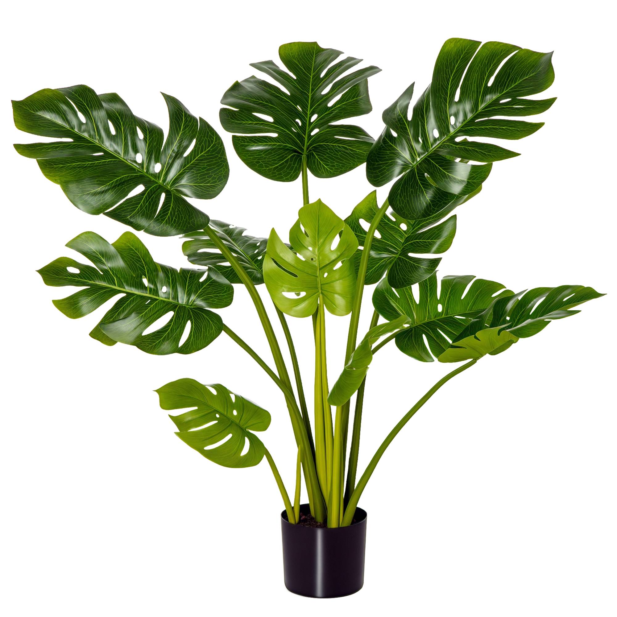 Sans Marque - Plante artificielle 110cm, monstera en pot, pour intérieur et extérieur - Image 1