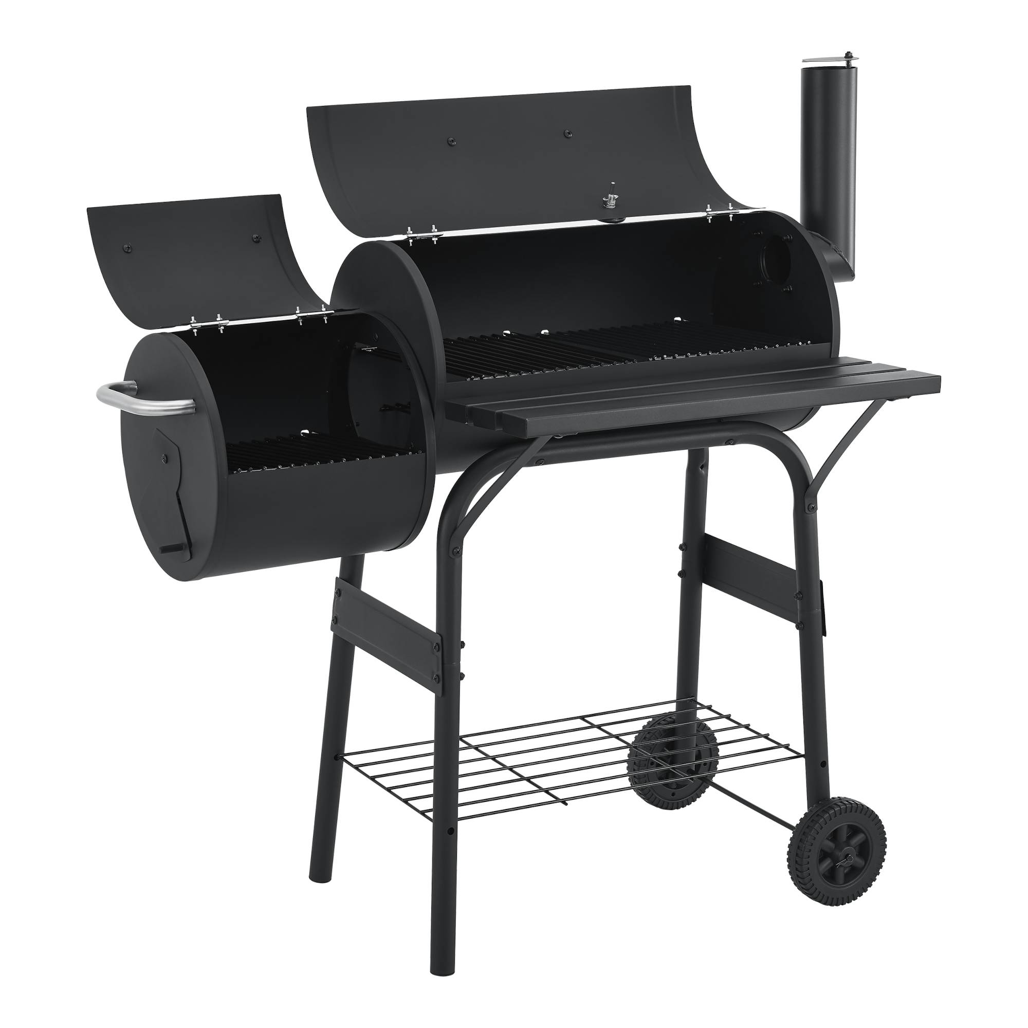 Casa.Pro - Barbecue fumoir Arielli 115 x 110 x 64 cm noir casa.pro - Image 6
