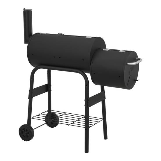 Casa.Pro - Barbecue fumoir Arielli 115 x 110 x 64 cm noir casa.pro - Image 8