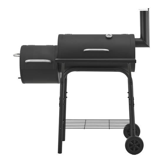 Casa.Pro - Barbecue fumoir Arielli 115 x 110 x 64 cm noir casa.pro - Image 3