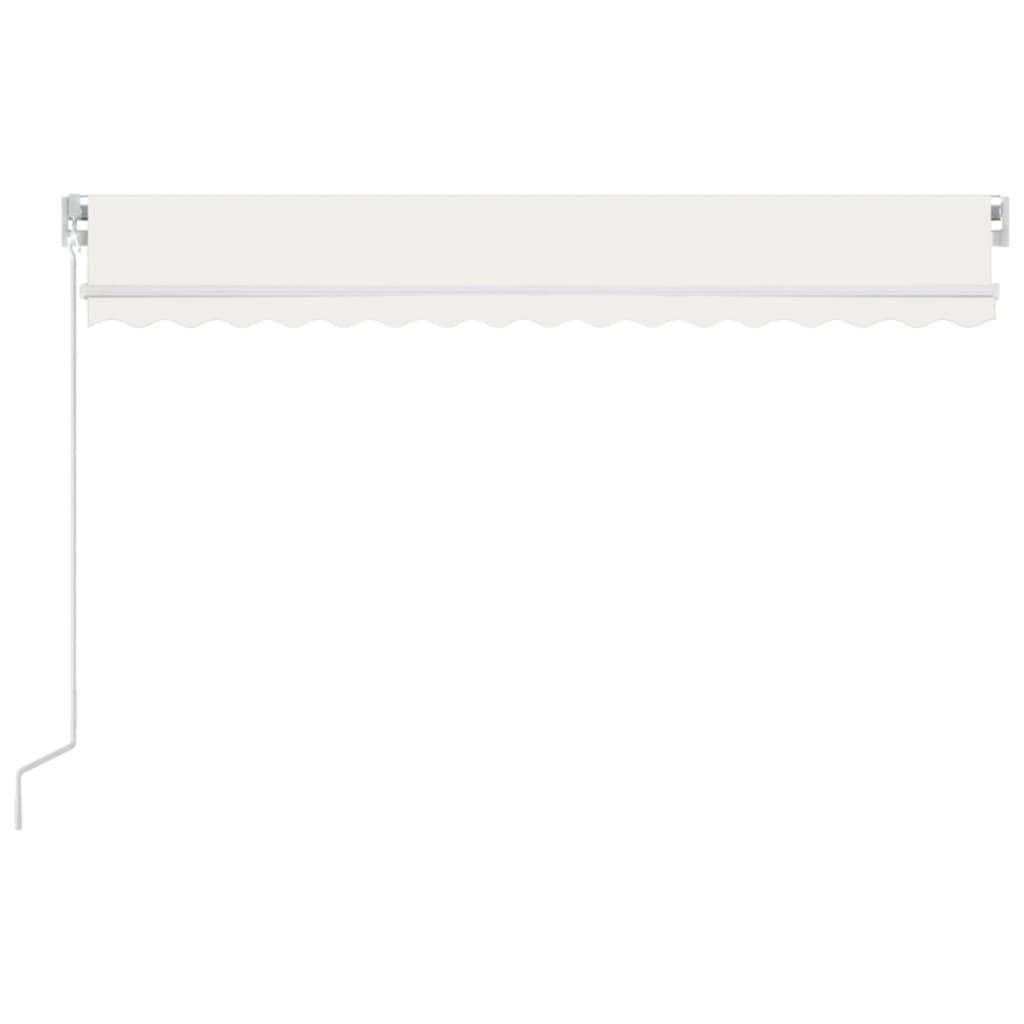 Auvent Rétractable Manuel avec Éclairage LED pour Façade et Jardin Crème 400x350 cm – ComfortXL Outdoor Living - Image 3