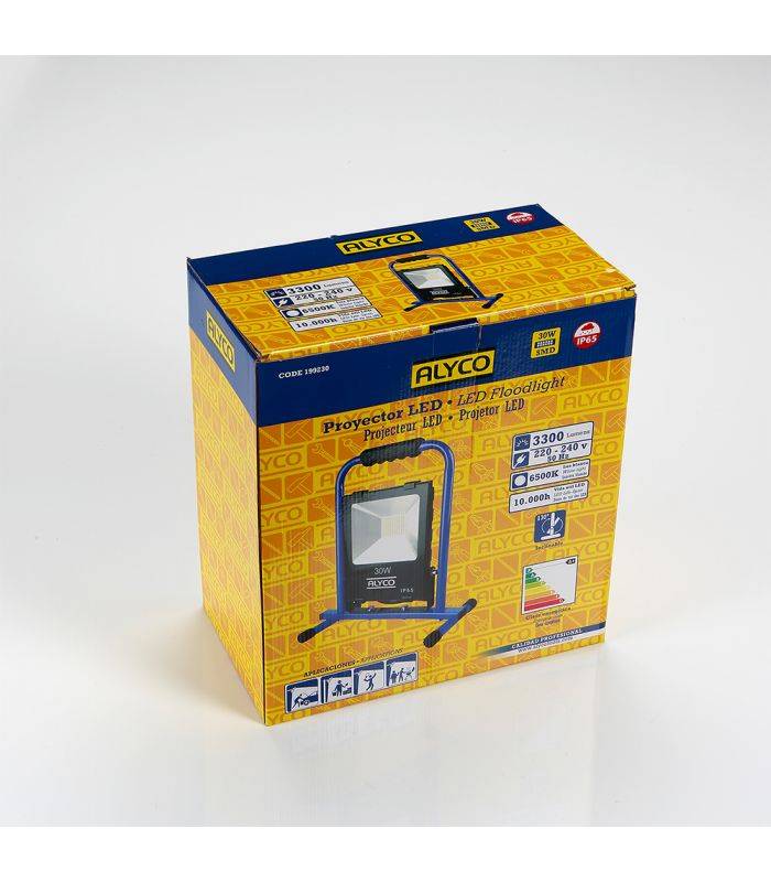 ALYCO - Projecteur extra plat inclinable support métallique 30w smd ip65 alyco ALYCO 199230 - Image 2