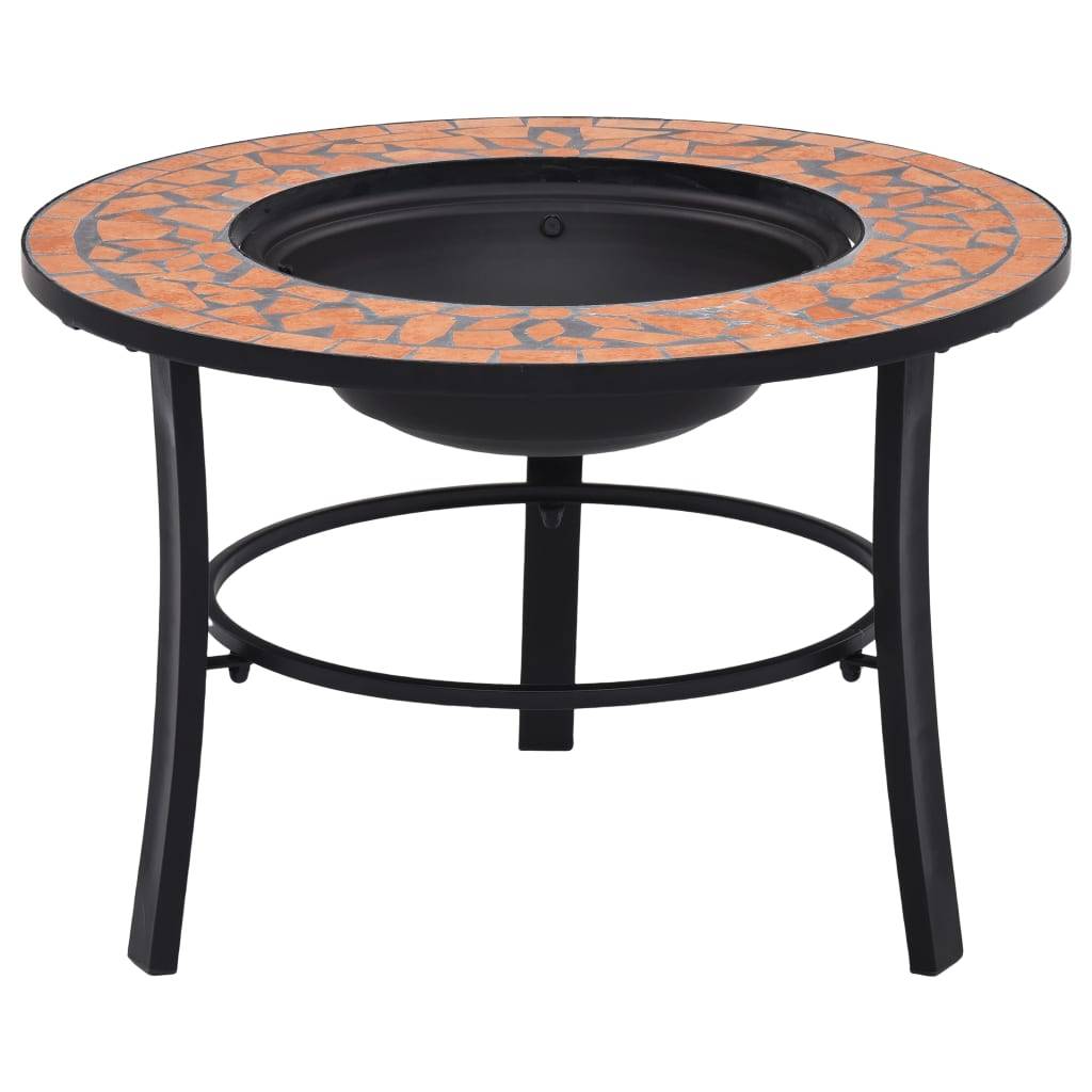 ComfortXL - Braséro Foyer Mosaïque en Céramique pour Jardin Terrasse Terre Cuite 68 cm – ComfortXL Outdoor Living - Image 1