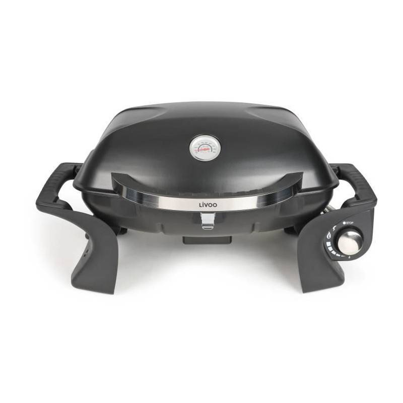 Livoo - Barbecue A Gaz Portable Livoo Doc275 - Acier émaillé - Surface De Cuisson 50x37.5 Cm - Image 3