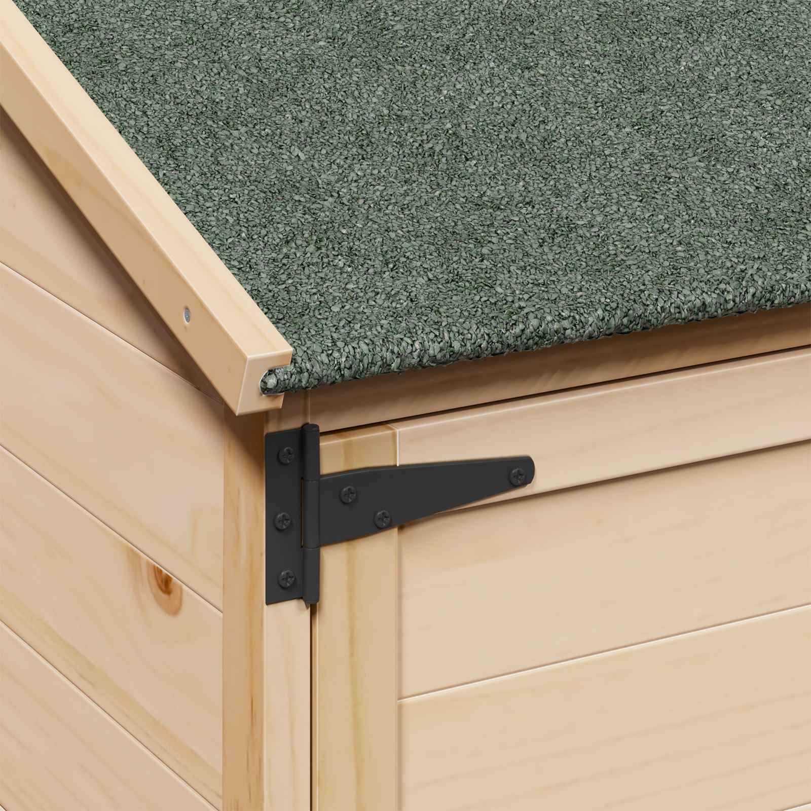 PANGIVO - Abri de jardin bois de sapin naturel 59.5 x 56 x 176.5 cm, poids:19.52kg - PANGIVO - Image 7