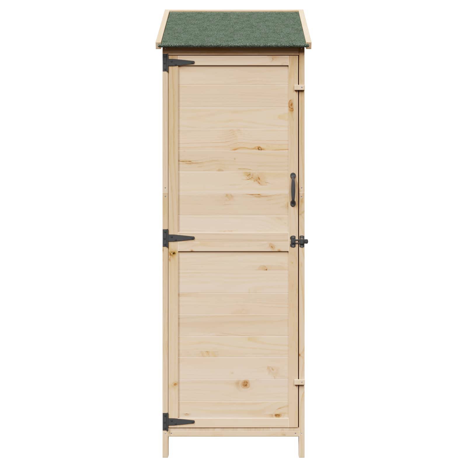 PANGIVO - Abri de jardin bois de sapin naturel 59.5 x 56 x 176.5 cm, poids:19.52kg - PANGIVO - Image 4