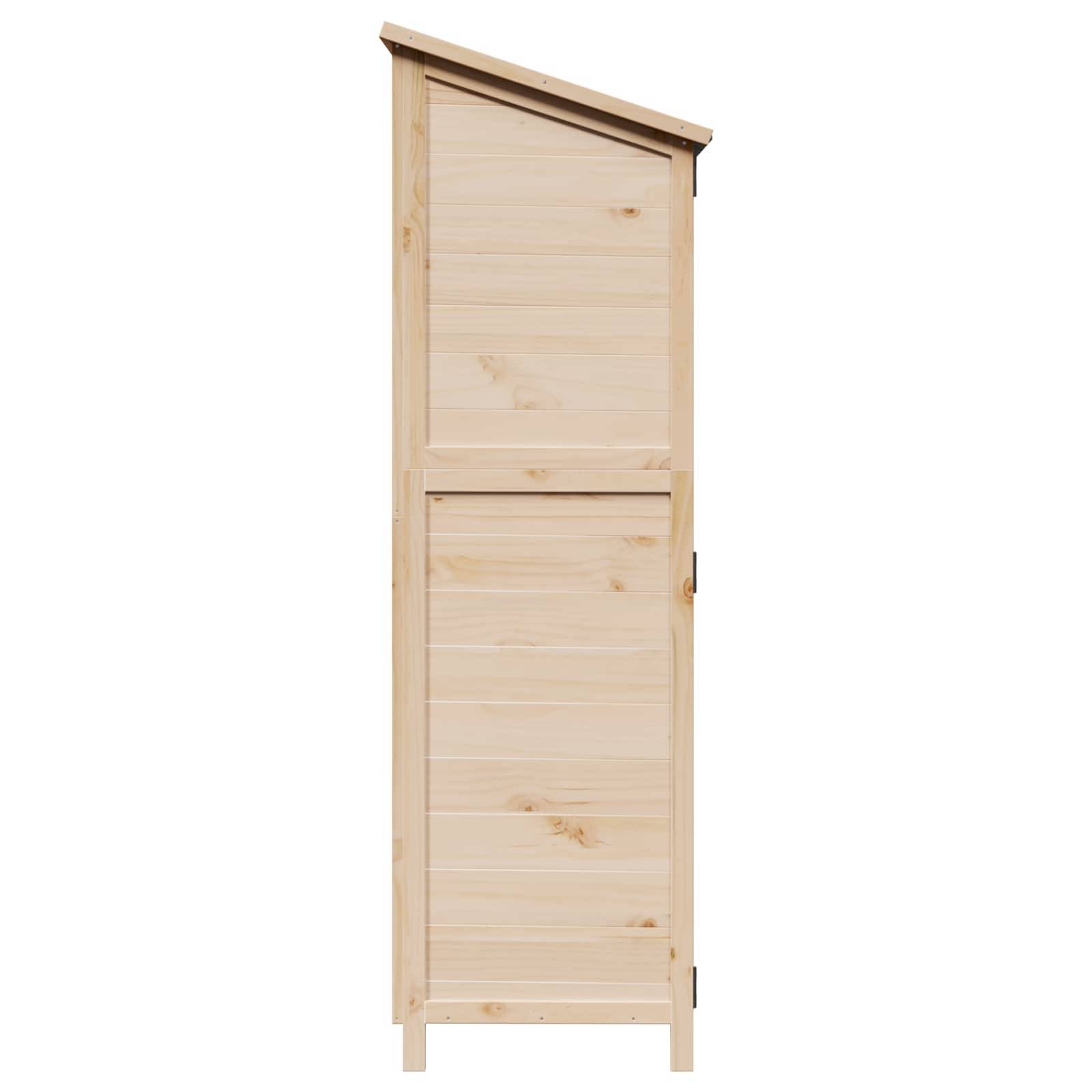 PANGIVO - Abri de jardin bois de sapin naturel 59.5 x 56 x 176.5 cm, poids:19.52kg - PANGIVO - Image 5