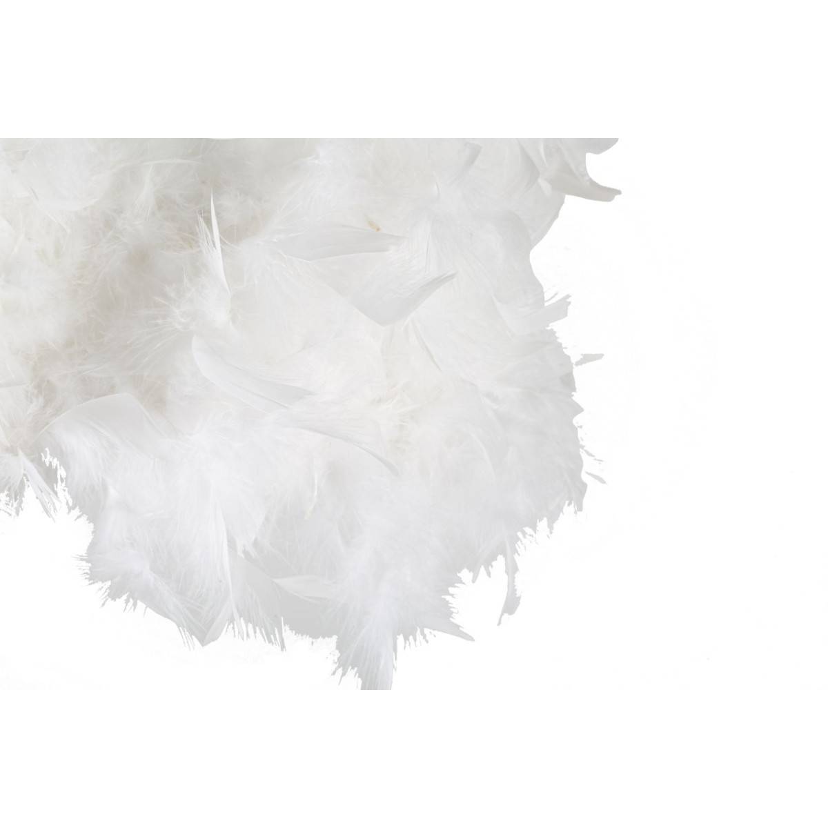 Paris Prix - Lampadaire Imitation Plume "Arc" 180cm Blanc & Noir - Image 4