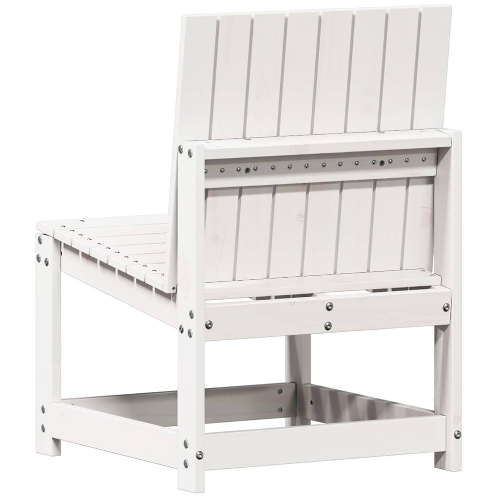 Vidaxl - Chaise de jardin blanc 50,5x55x77 cm bois de pin massif vidaXL 832616 - Image 7