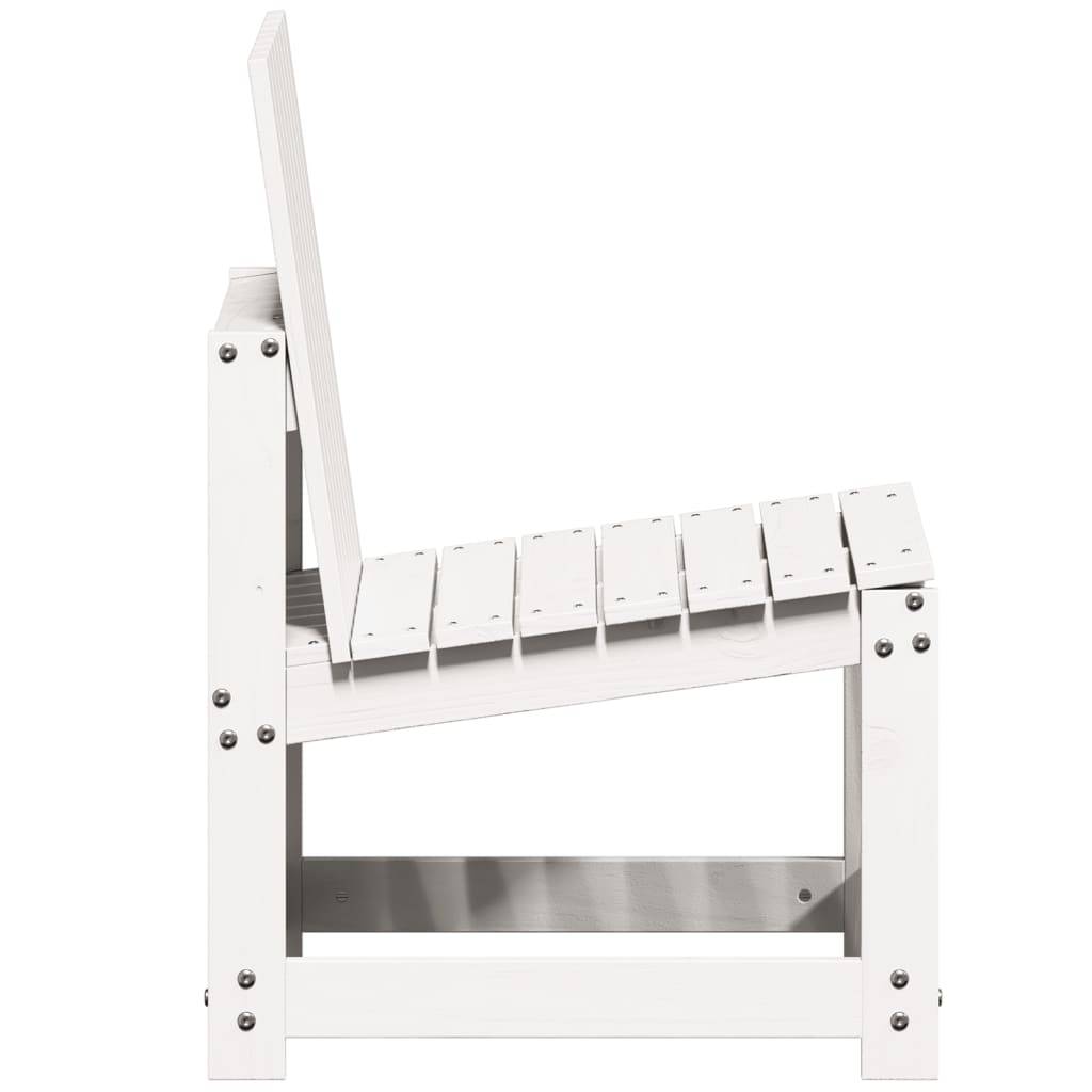 Vidaxl - Chaise de jardin blanc 50,5x55x77 cm bois de pin massif vidaXL 832616 - Image 6