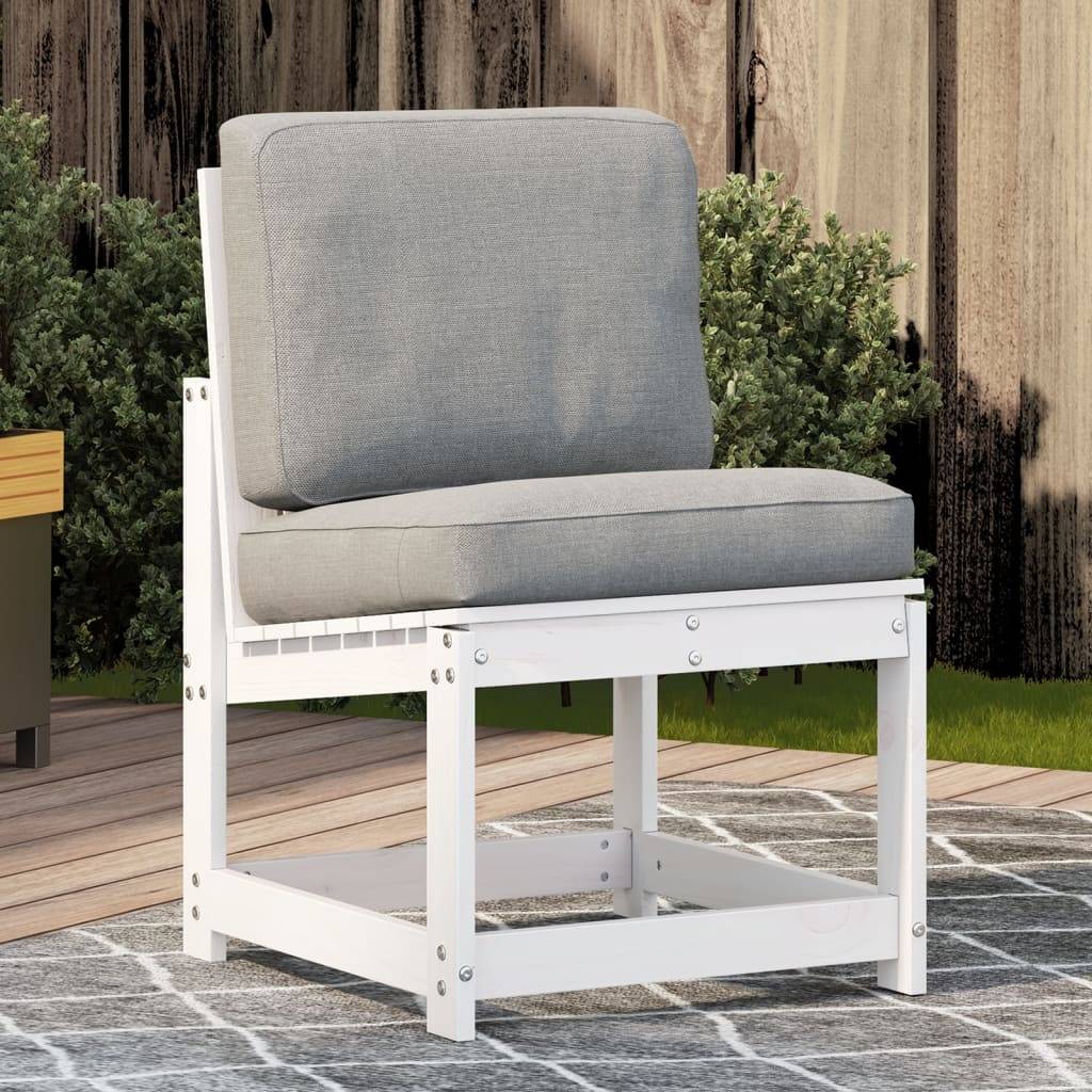 Vidaxl - Chaise de jardin blanc 50,5x55x77 cm bois de pin massif vidaXL 832616