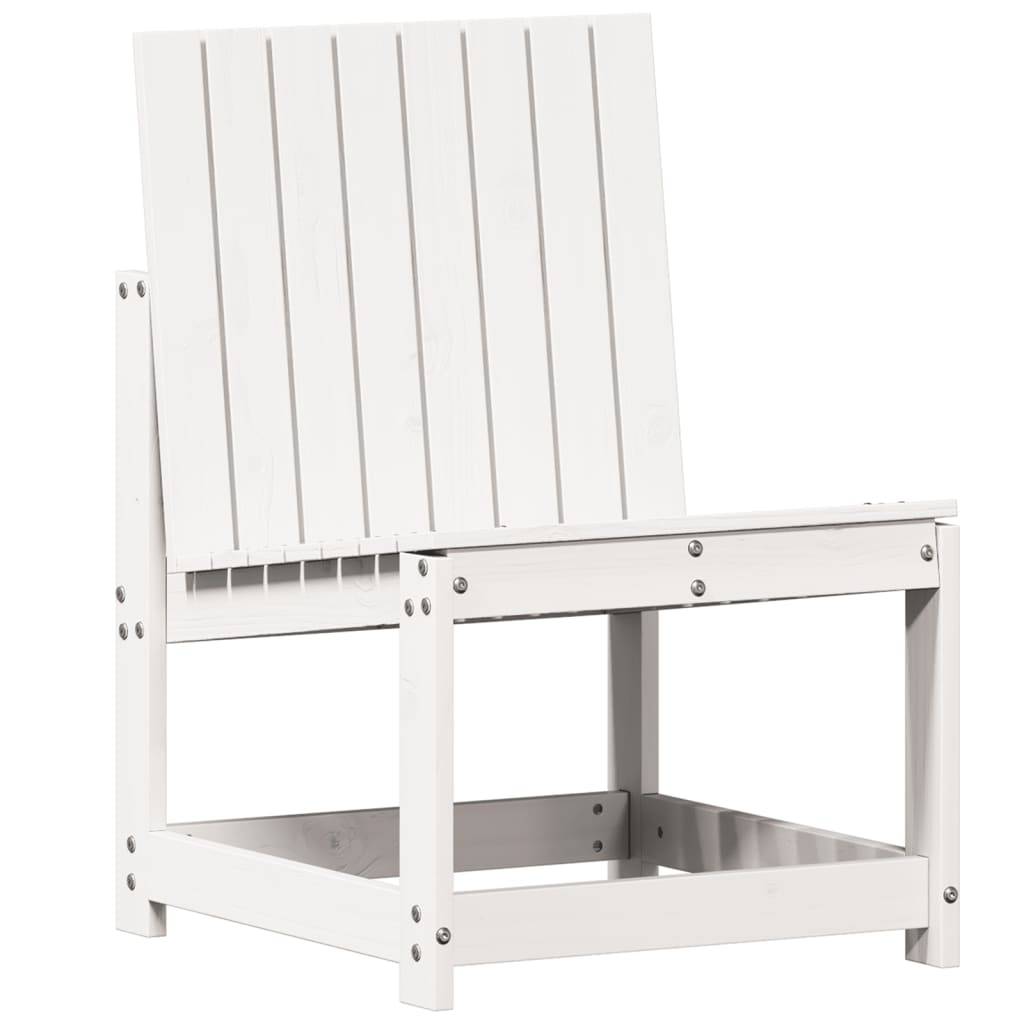 Vidaxl - Chaise de jardin blanc 50,5x55x77 cm bois de pin massif vidaXL 832616 - Image 2