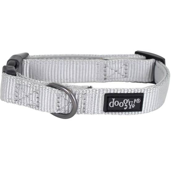 Collier nylon chien Classica Gris Doogy Taille : S DOOGY CLASSIC