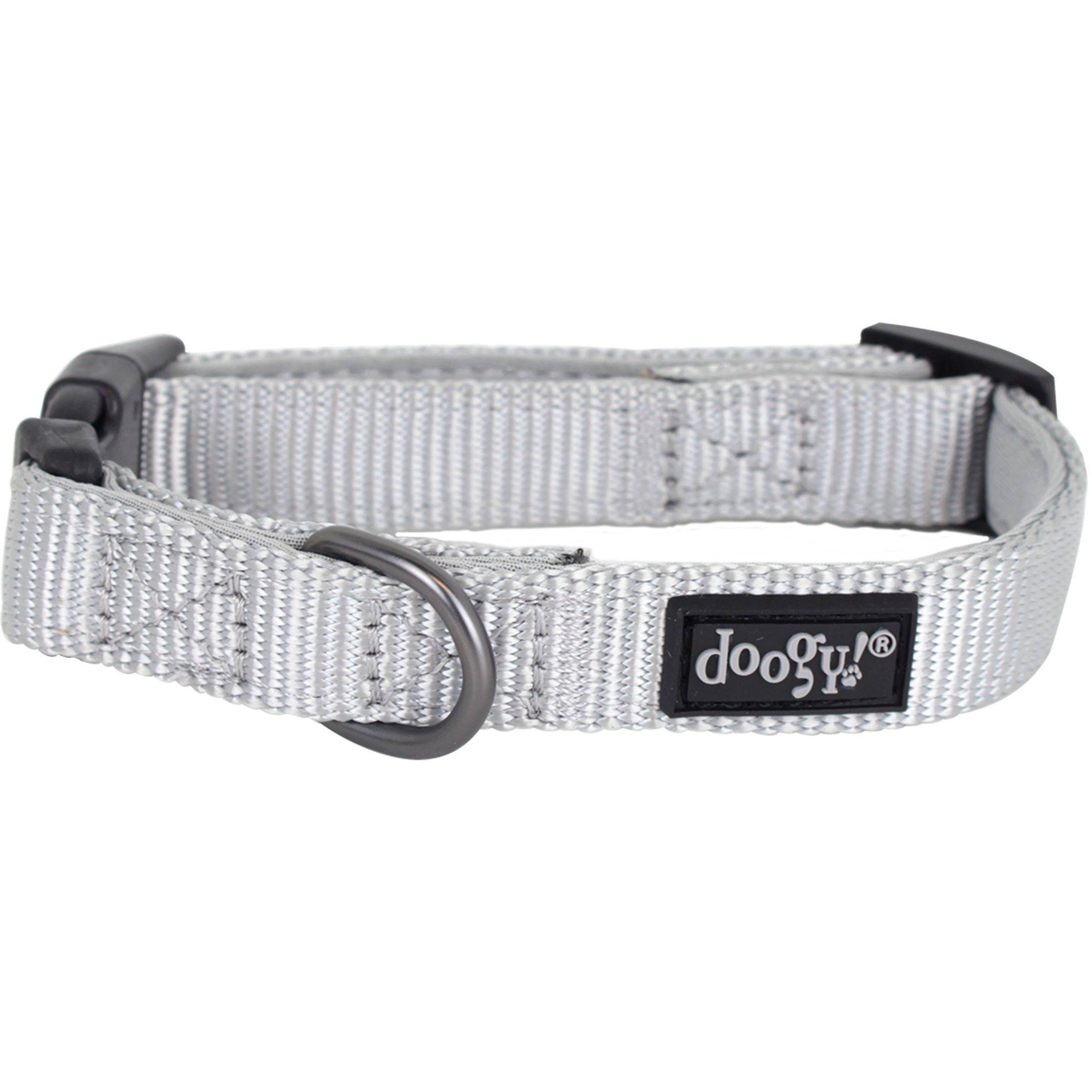 Collier nylon chien Classica Gris Doogy Taille : S DOOGY CLASSIC