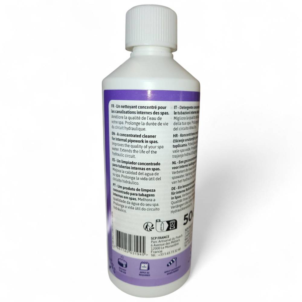 Nettoyant Concentré Tuyauterie Spa – Formule Professionnelle 500ml - Image 2