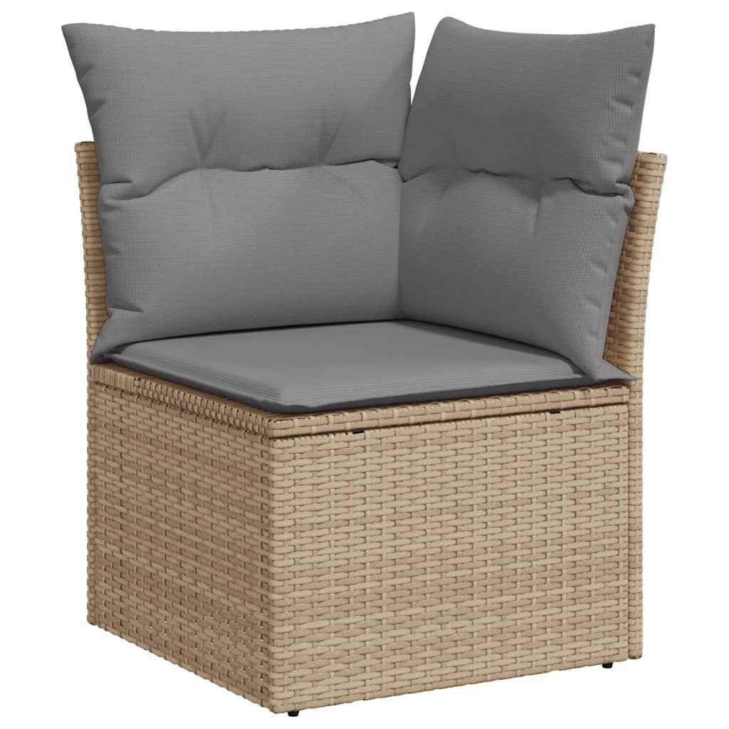 VidaXL Salon de jardin 6 pcs avec coussins résine tressée noir 42086