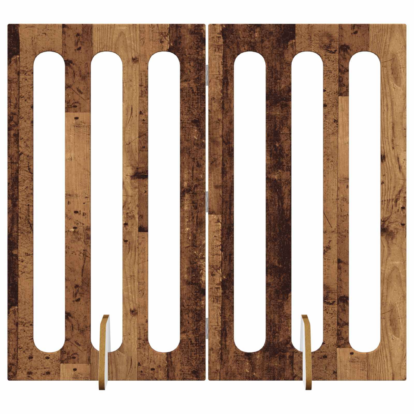ComfortXL - Barrière Clôture Pliable Modulable Pour Animaux En Bois Intérieur Montage Sans Perçage 100x38x90cm Chêne - Image 2